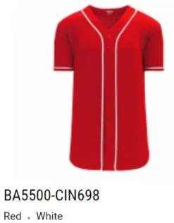 Athletic Knit Pro Full Button Baseball Jersey -Hockey Goalie Equipment Store 4 55ee2915 87b5 4eb2 a5bf 68e6b2aa56ec