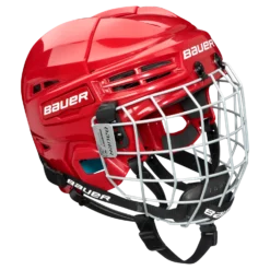 Bauer Prodigy Hockey Helmet Combo - Youth -Hockey Goalie Equipment Store 601083 red