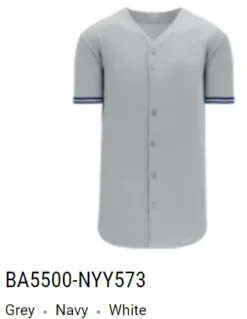 Athletic Knit Pro Full Button Baseball Jersey -Hockey Goalie Equipment Store 9 115e7815 5f03 48eb 9fa5 de5251f11bf1