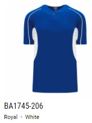 Athletic Knit One Button Pro Plackett Baseball Jerseys Adult And Youth