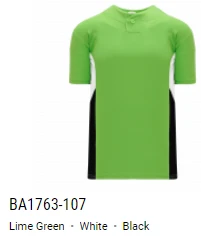 Athletic Knit One Button Pro Plackett Baseball Jersey Adult And Youth 3