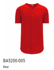 Athletic Knit Pro Full Button Baseball Jersey Mens Ladies And Youth 5 Athletic Knit Pro Full Button Baseball Jersey Mens Ladies And Youth - Image 5