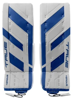 True HZRDUS 9X4 Pro Senior Goalie Pads -Hockey Goalie Equipment Store HZRDUS 7x4 pads white blue