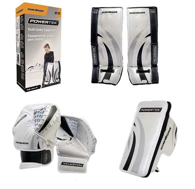 Powertek Barikad V2.0 Hockey Goalie Pad Set Youth & Jr 1 Powertek Barikad V2.0 Hockey Goalie Pad Set Youth & Jr