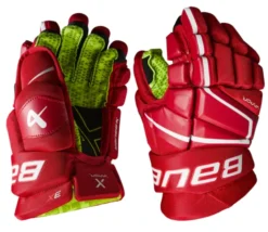 Bauer Vapor 3X Hockey Gloves Junior -Hockey Goalie Equipment Store Red 3x glove jr