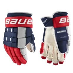 Bauer Pro Series Hockey Glove -Hockey Goalie Equipment Store bauerproseriesglove navy red white 1 990x ac692069 0ff2 42d0 8b8b 09b07b2a6586