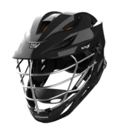 Warrior Burn X Senior Lacrosse Helmet -Hockey Goalie Equipment Store burnxhelmetblackhelmetsilvercage