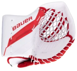 Bauer Shadow Supreme Senior Goalie Catcher 9 Bauer Shadow Supreme Senior Goalie Catcher -Hockey Goalie Equipment Store shadow glove white and red