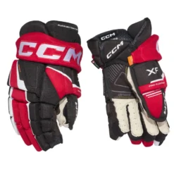CCM Tacks XF Hockey Gloves -Hockey Goalie Equipment Store xf glove black red white