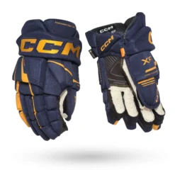 CCM Tacks XF Hockey Gloves -Hockey Goalie Equipment Store xf glove navy sunflower